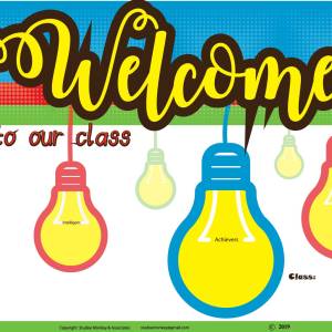 Welcome Chart - Bright Bulbs