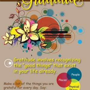 Gratitude - [Charts, posters or teaching aids] Size: 12" x 18" (Attractive)