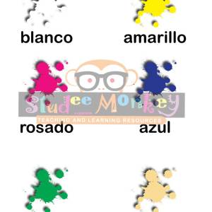 Los Colores 2 Chart/Poster/Teaching Aid [Size: 18" x 24"] Spanish
