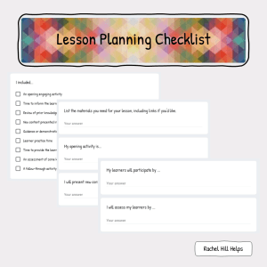 Lesson Planning Checklist - Free