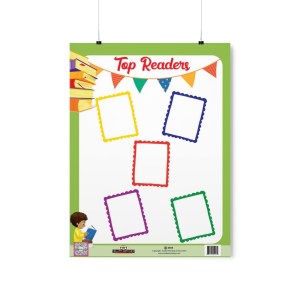 Classroom Top Readers Poster/Chart Communication Tool [18" x 24"] Excellent, effective and eye-catching design 🌍 - Pattern 3
