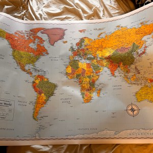 World Map 50" x 32"